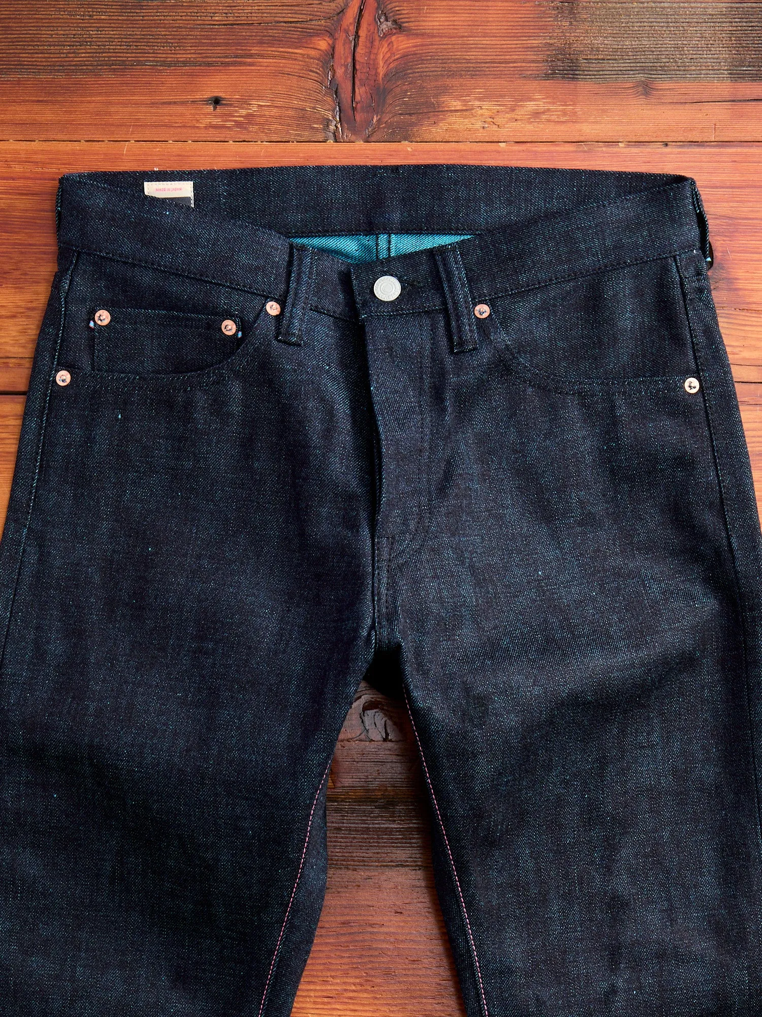 0405-IMSP "Indigo Mint" 15.7oz Selvedge Denim - High Tapered Fit
