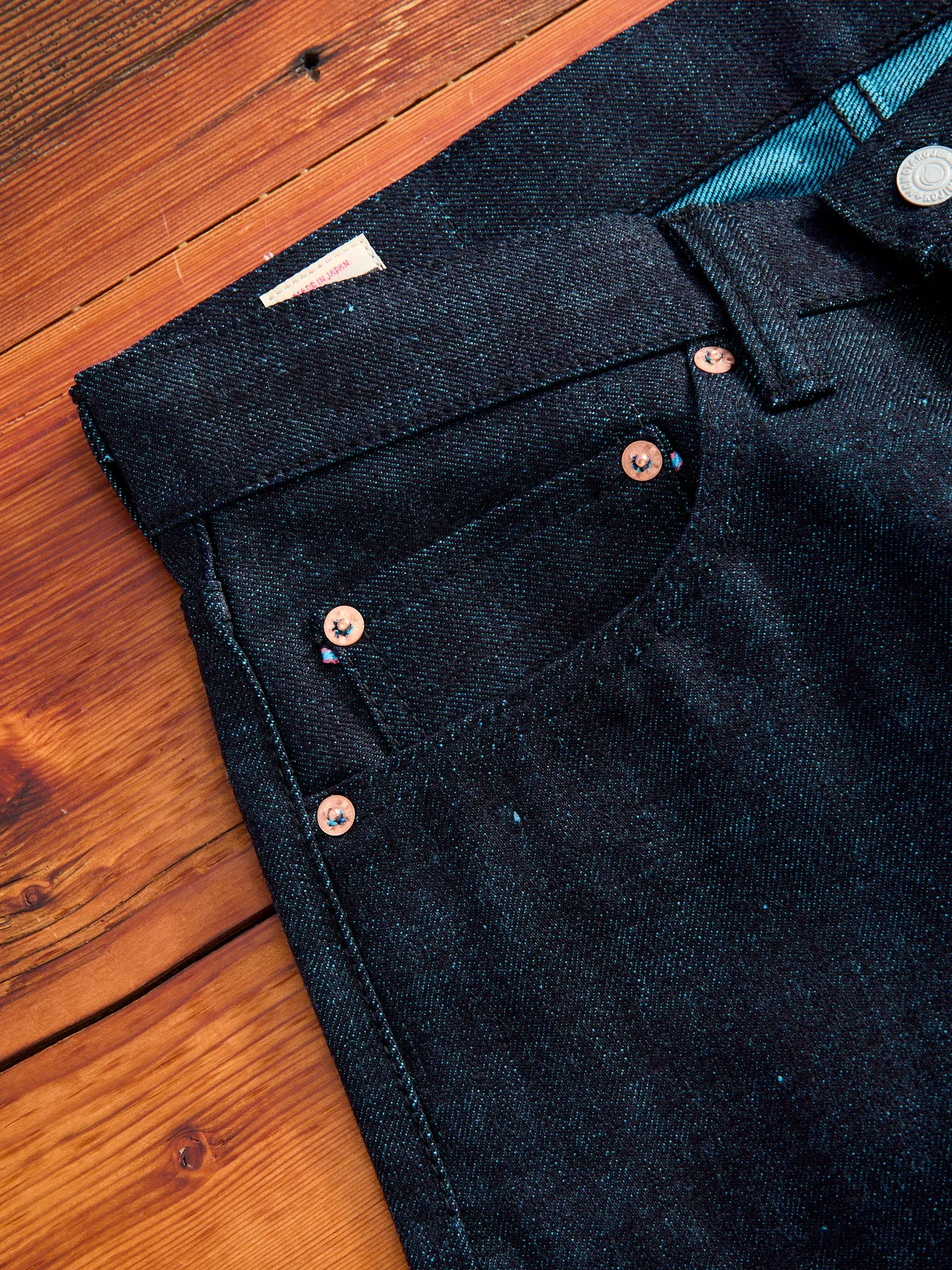 0405-IMSP "Indigo Mint" 15.7oz Selvedge Denim - High Tapered Fit