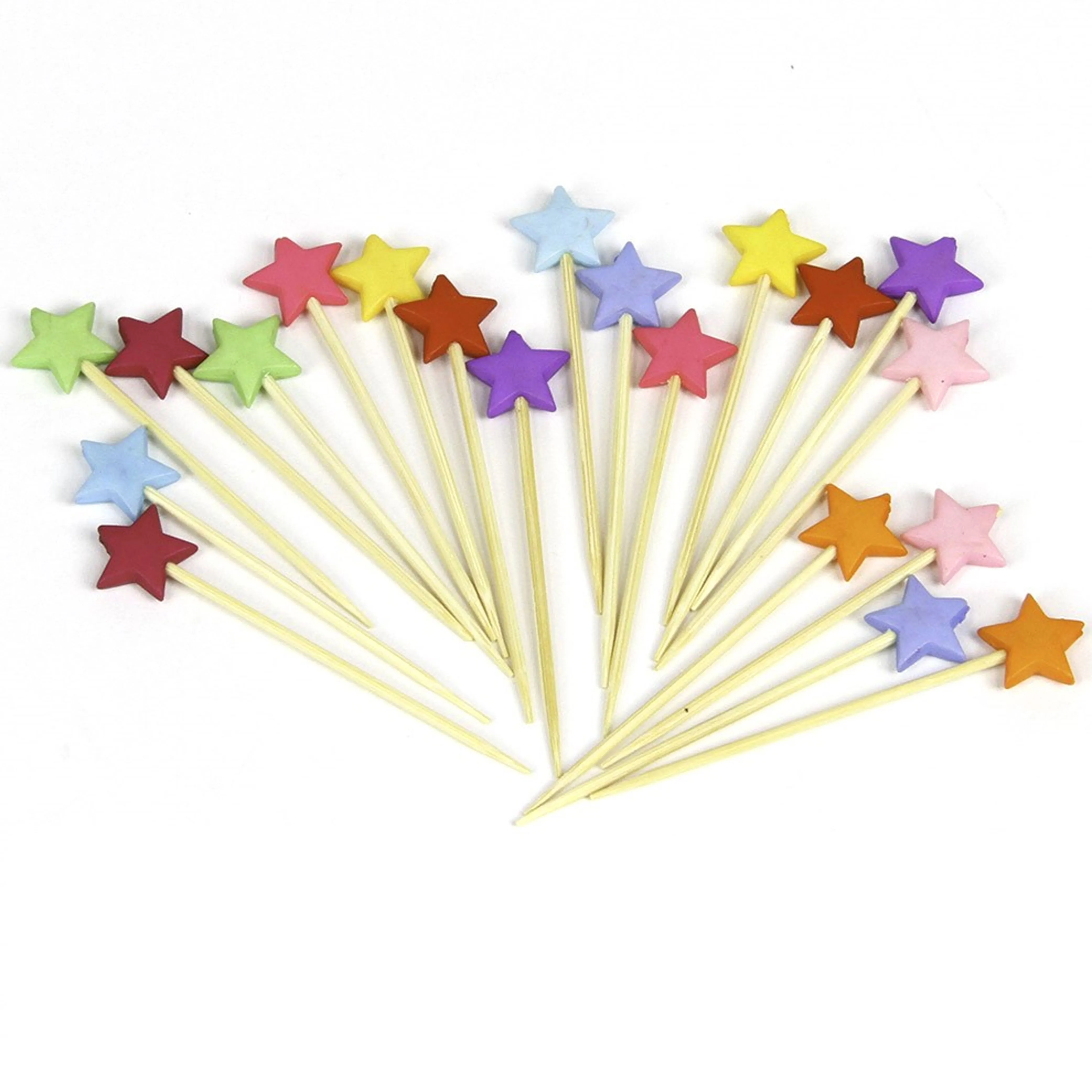 100 Star Party Food Picks Toothpicks Cupcake Decoration Cocktail Sandwich Sticks