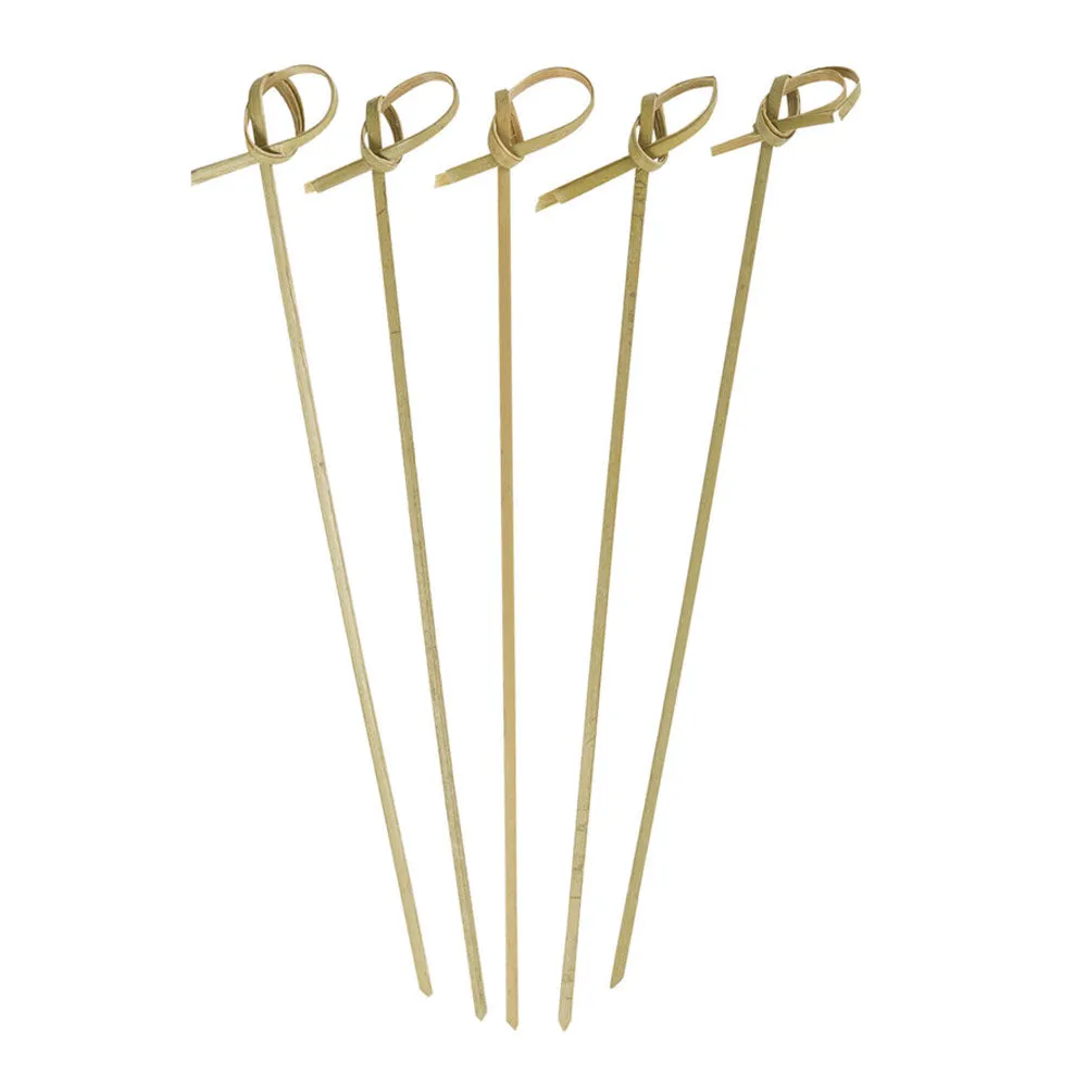 1000 Ct Bamboo Knot Picks Sandwich Cocktail Appetizer Stick Skewer Kebab 7" Long