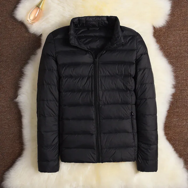 11 Colors Women Korean Slim Fit Stand Collar Puffer Jackets