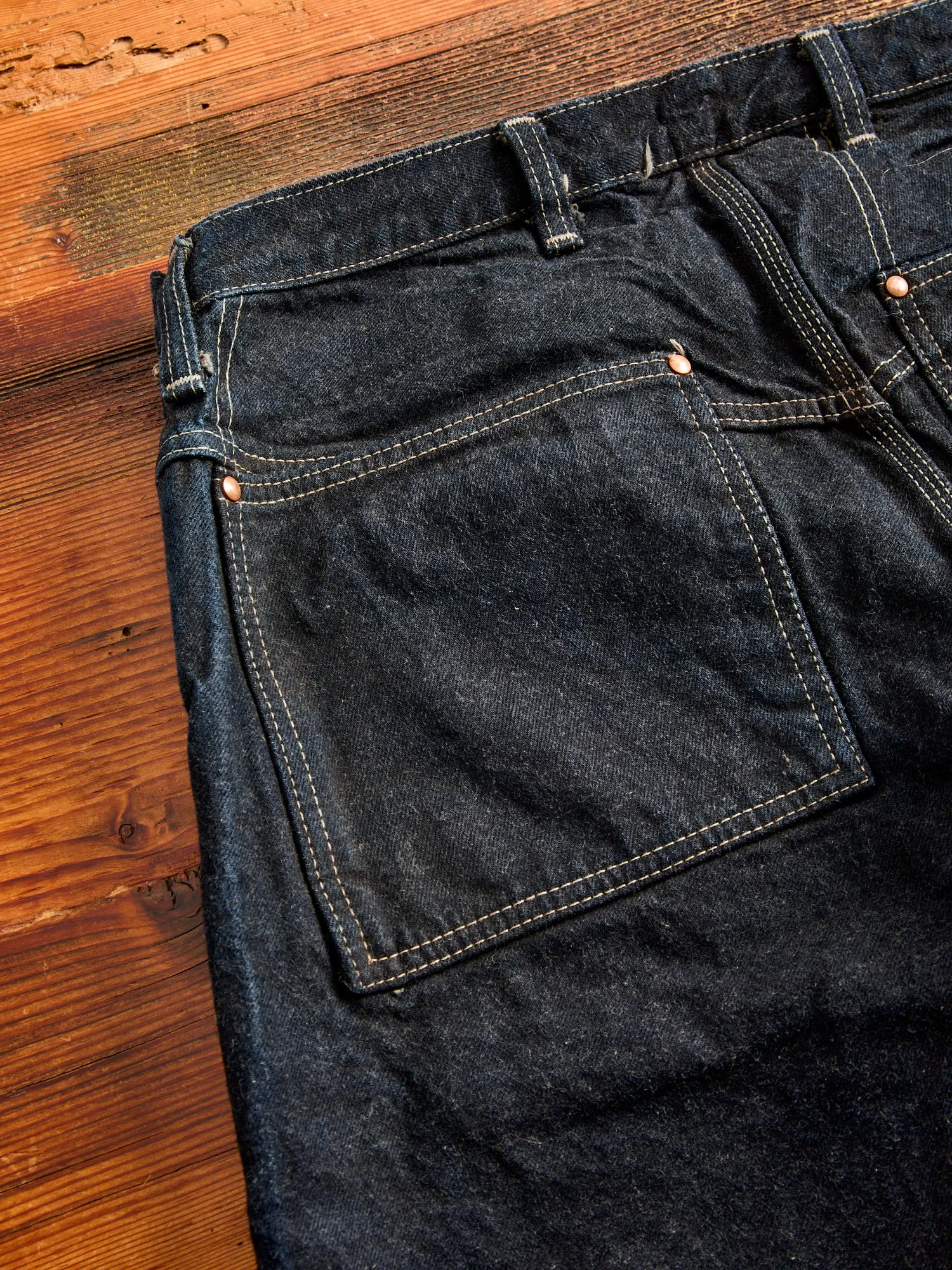 130 "Saddened Wattle" 16oz Selvedge Denim - High Rise Taper Fit