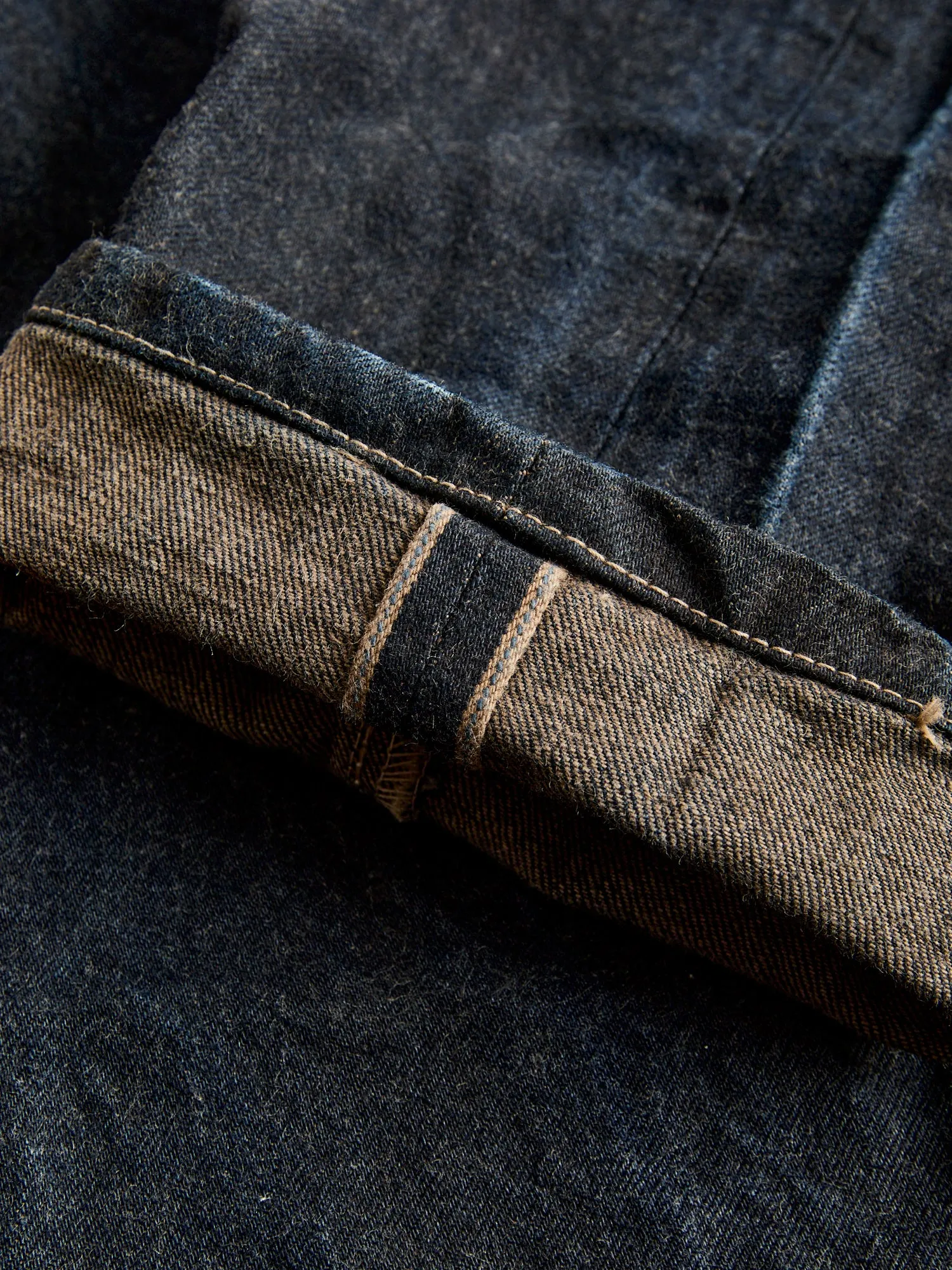 130 "Saddened Wattle" 16oz Selvedge Denim - High Rise Taper Fit