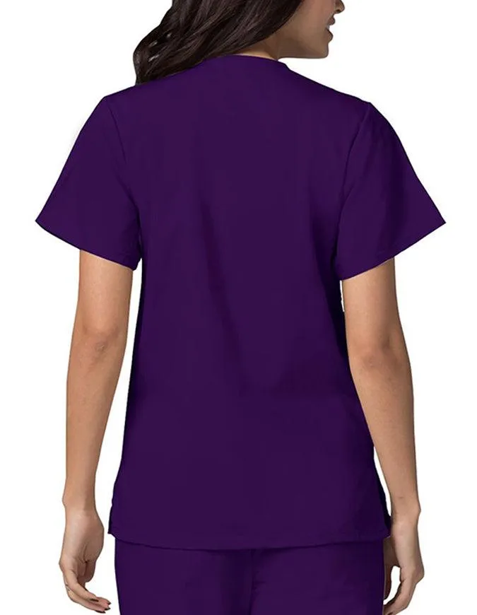 Adar 27.5 Inch Women's Snap-Front Nursing Scrub Top