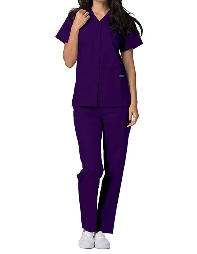 Adar 27.5 Inch Women's Snap-Front Nursing Scrub Top