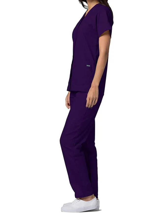 Adar 27.5 Inch Women's Snap-Front Nursing Scrub Top