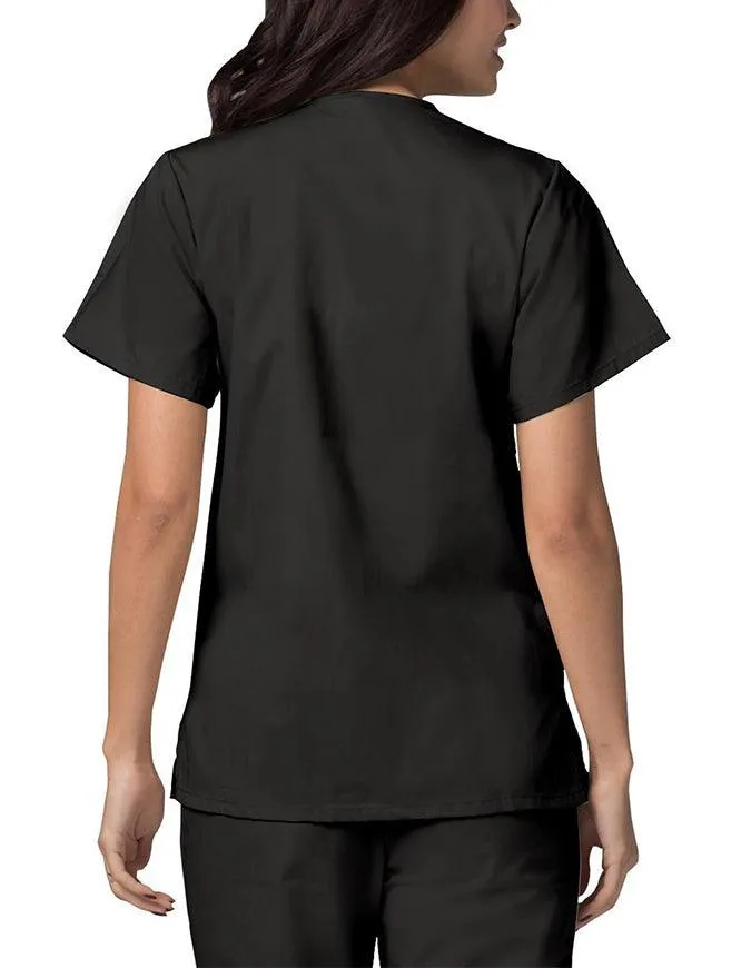 Adar 27.5 Inch Women's Snap-Front Nursing Scrub Top
