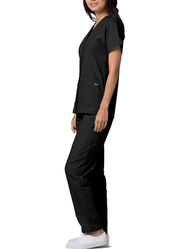 Adar 27.5 Inch Women's Snap-Front Nursing Scrub Top