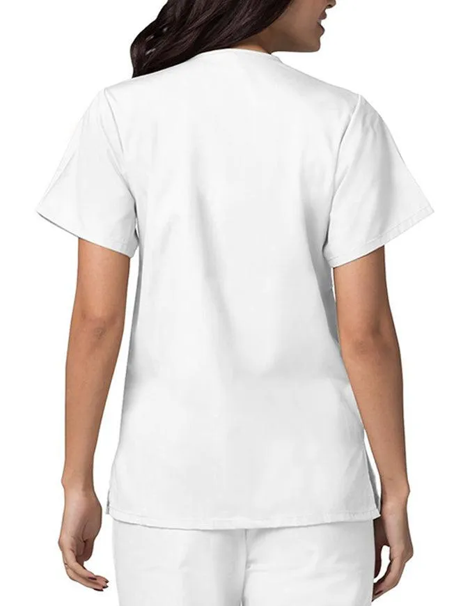 Adar 27.5 Inch Women's Snap-Front Nursing Scrub Top