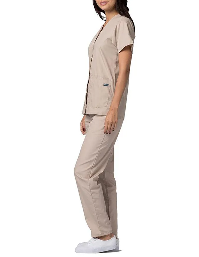 Adar 27.5 Inch Women's Snap-Front Nursing Scrub Top