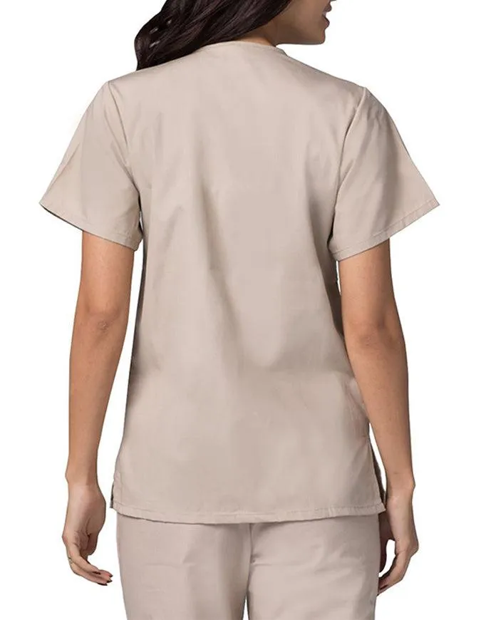 Adar 27.5 Inch Women's Snap-Front Nursing Scrub Top
