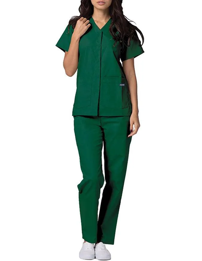 Adar 27.5 Inch Women's Snap-Front Nursing Scrub Top