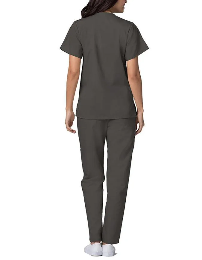 Adar 27.5 Inch Women's Snap-Front Nursing Scrub Top