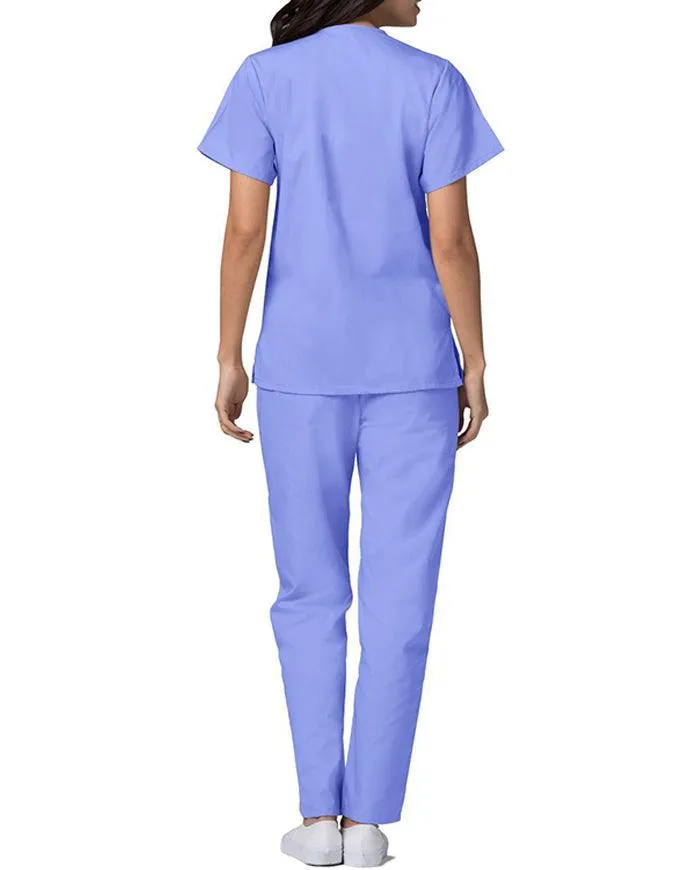 Adar 27.5 Inch Women's Snap-Front Nursing Scrub Top