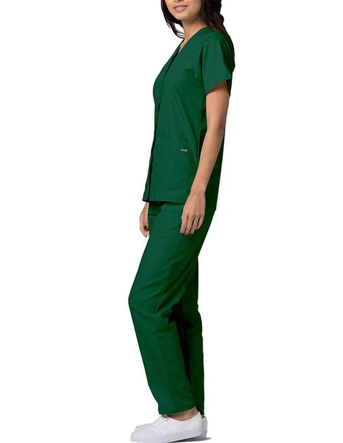 Adar 27.5 Inch Women's Snap-Front Nursing Scrub Top
