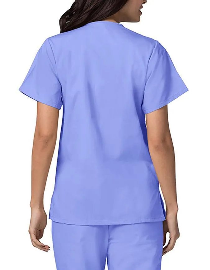 Adar 27.5 Inch Women's Snap-Front Nursing Scrub Top