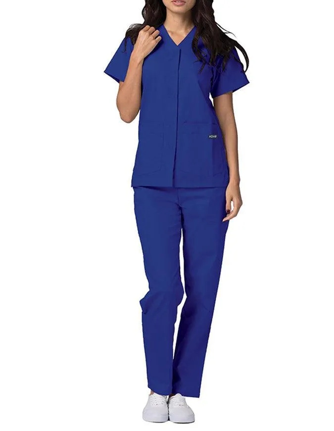Adar 27.5 Inch Women's Snap-Front Nursing Scrub Top