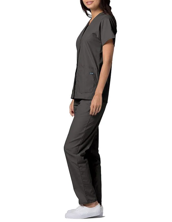 Adar 27.5 Inch Women's Snap-Front Nursing Scrub Top
