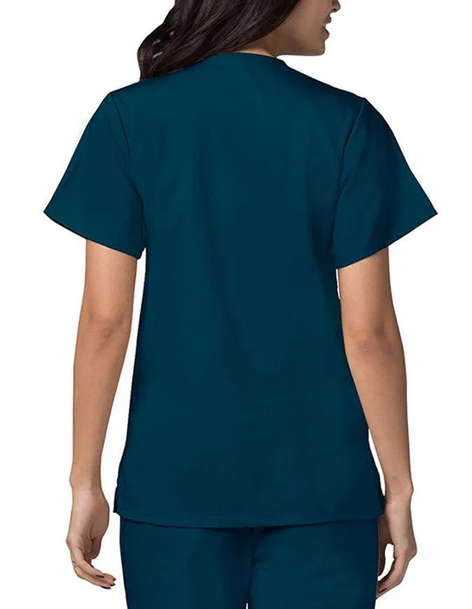 Adar 27.5 Inch Women's Snap-Front Nursing Scrub Top