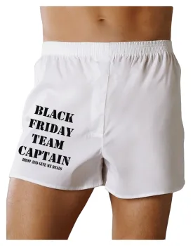 Black Friday Team Captain - Drop and Give Me Deals Boxer Shorts