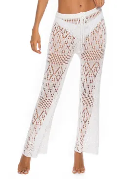 Crochet Knit Summer Vacation Pants - Swim Cover-Up Bottoms