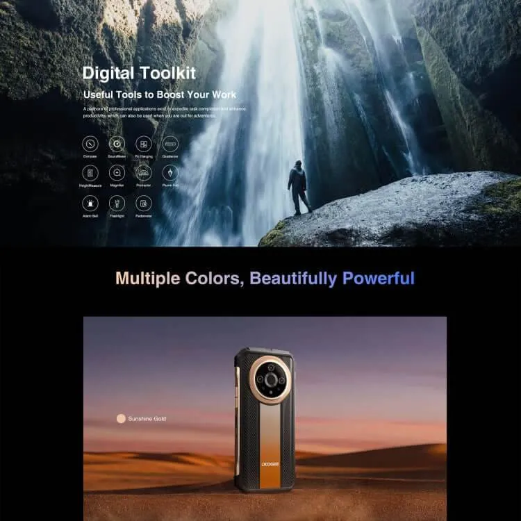 DOOGEE V31GT – Rugged 5G Smartphone with Thermal Imaging, 10800mAh Battery, 6.58" Display, Android 13, Side Fingerprint, OTG, NFC, Google Pay Support