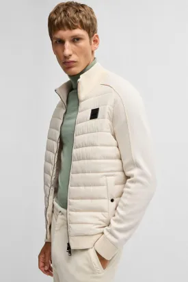 Doudoune bi-matière BOSS beige