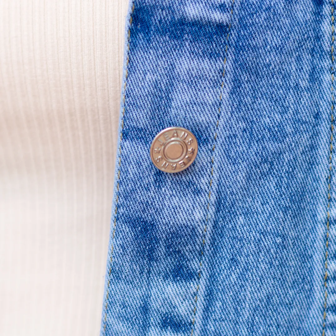 Faux Pearl Denim Jacket