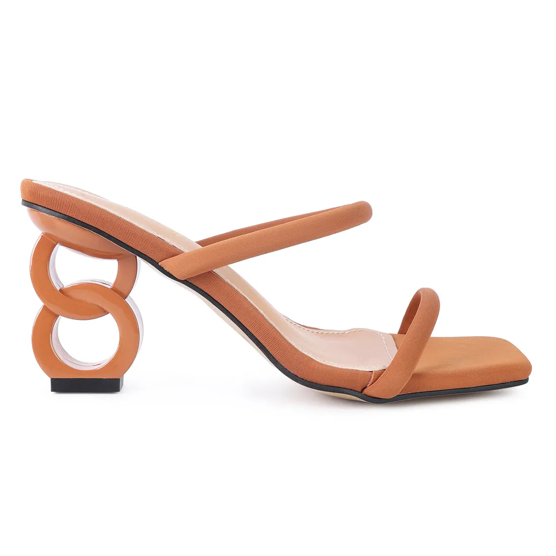 Heel Slide Sandals in Tan