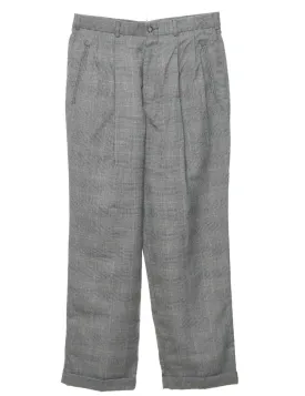 Herringbone Tweed Trousers - W31 L29