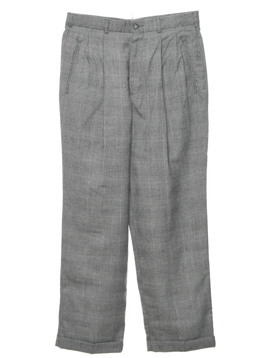 Herringbone Tweed Trousers - W31 L29