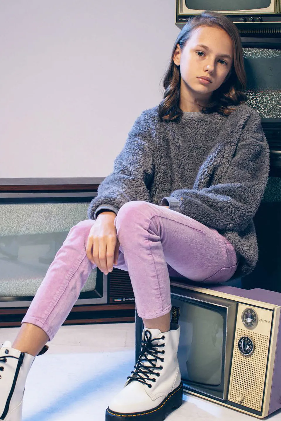 Hudson Luna Sherpa Girls Sweatshirt