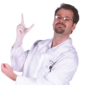 Lab Coat Seymour Bush  Costume