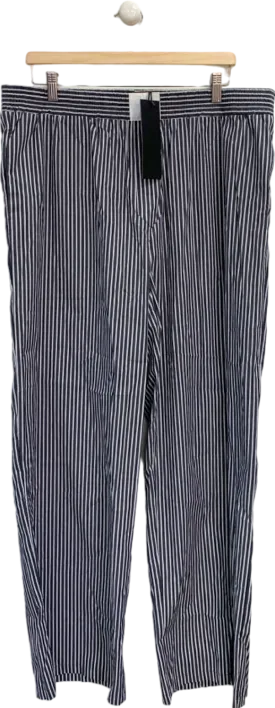 Lioness Black and White Pinstripe Trousers UK XXL