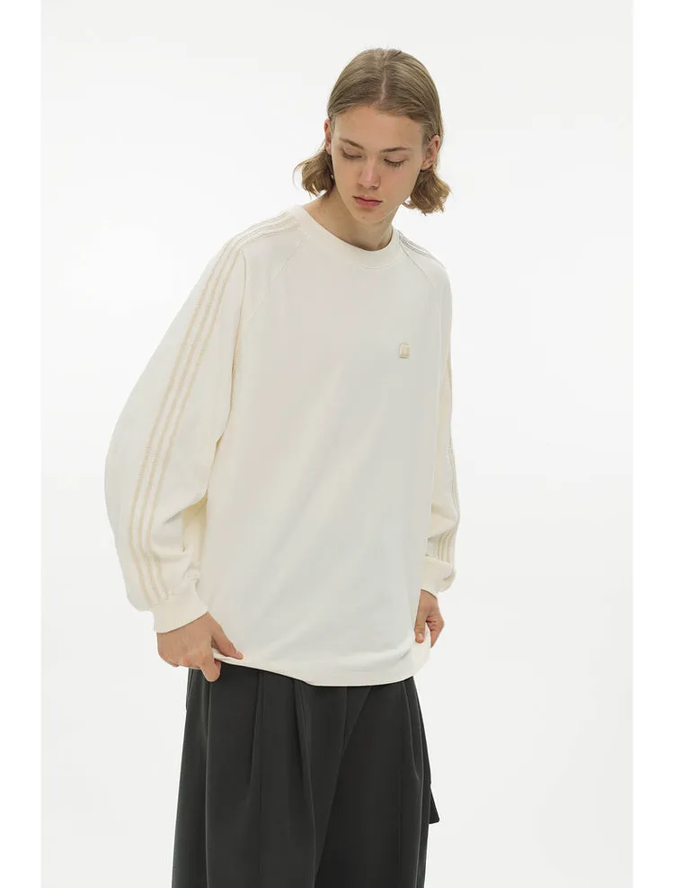 loose casual liner long sleeve tops