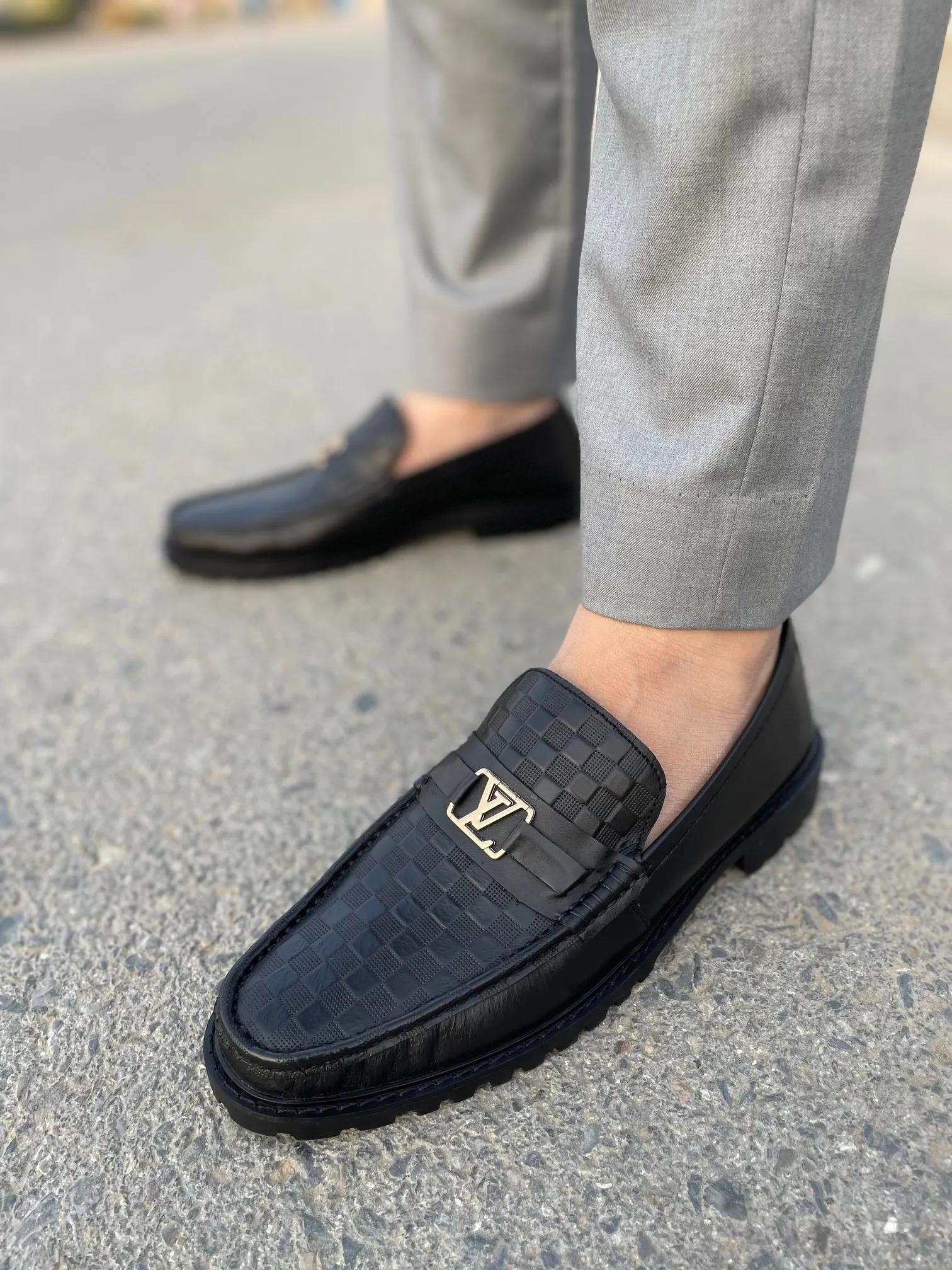 LS PURE LEATHER RANDAR CHUNKY LOAFERS LS-111