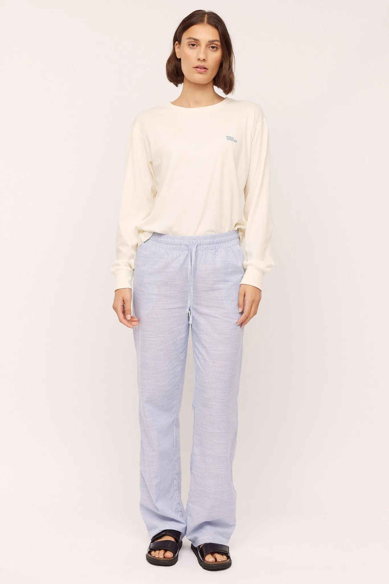 Mai Trouser - Blue Stripe