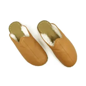 Men's Sheepskin Slippers Orange