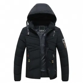 Men's Winter Warm Windproof Parka Hooded Jacket Coat