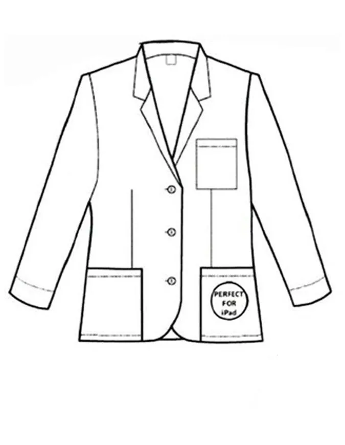 Meta Men's 30 Inches 7-Pockets iPad Consultation Lab Coat