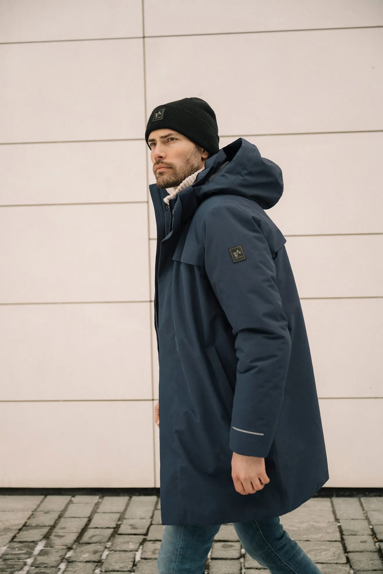 Mode Warm Parkas - Marineblå