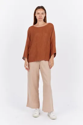 Nadia Hessian Top - Tanzine