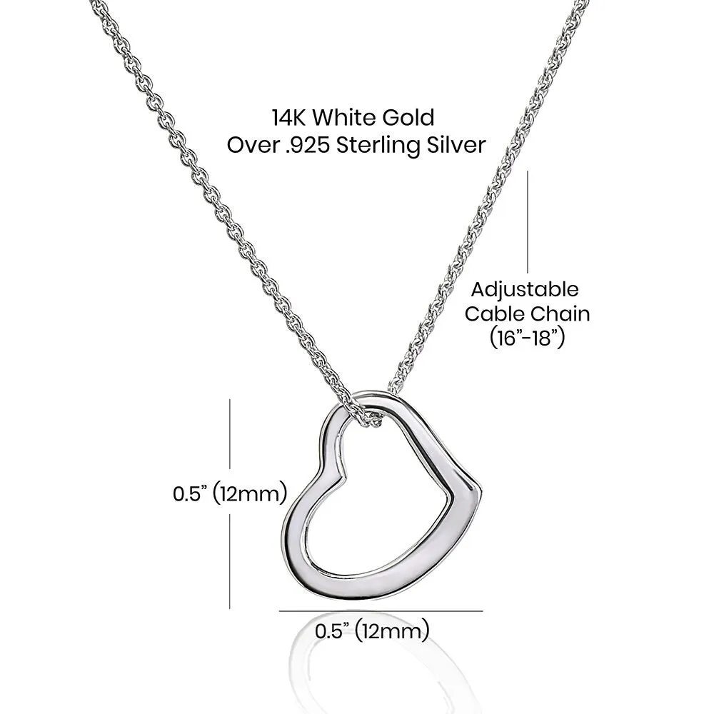Nanny Heart Necklace, Babysitter Thank You Gift, Nanny Necklace, Gift for Nanny, Thank You Nanny, Nanny Thanks, Love Gift, Babysitter Gift