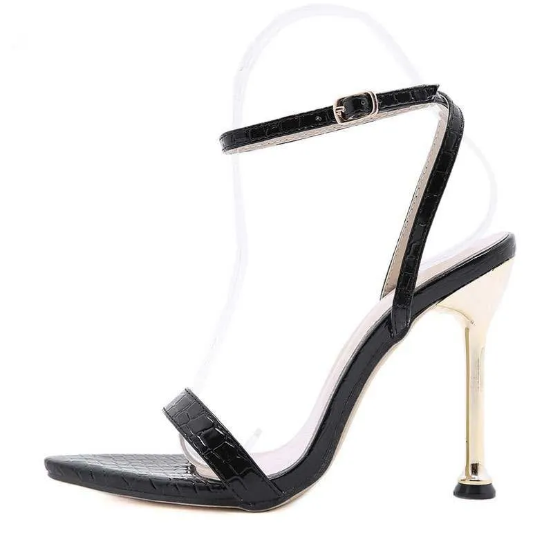 Off My Way Ankle Strap High Heels
