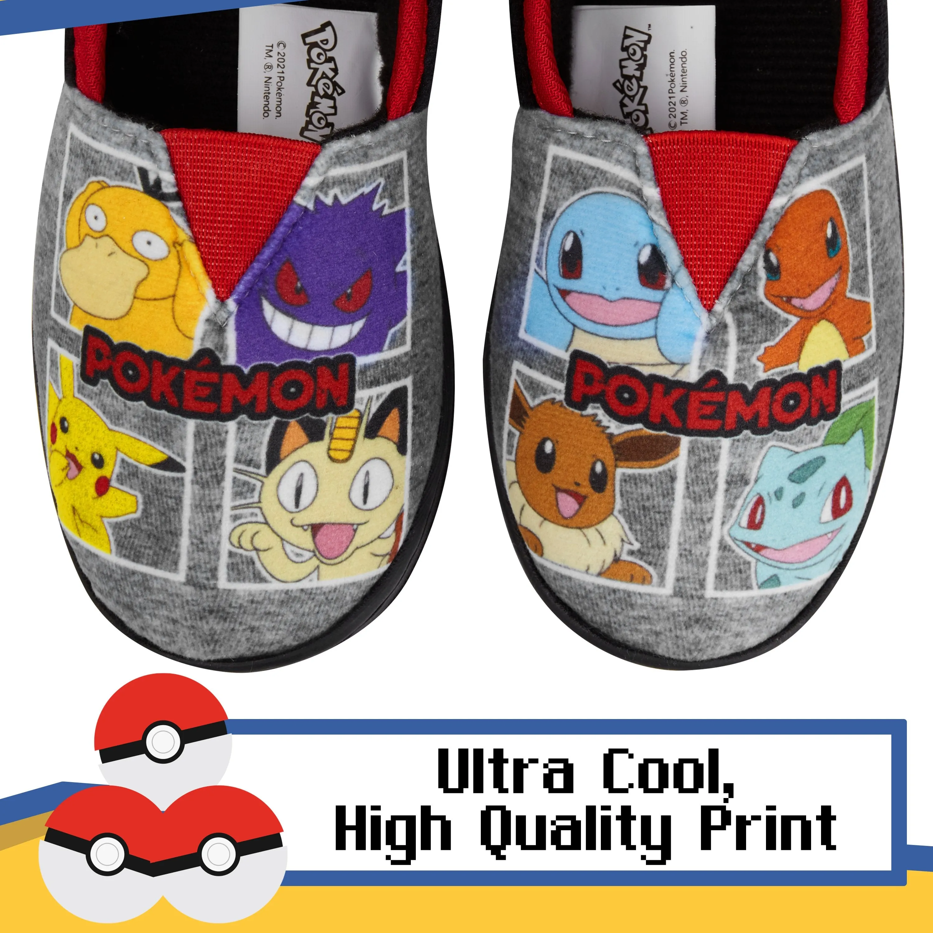 Pokemon Boys Slippers, Soft Kids Shoes, Pokemon Gifts for Boys
