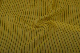 Precut 1.5 Metres Yellow Printed Linen Fabric
