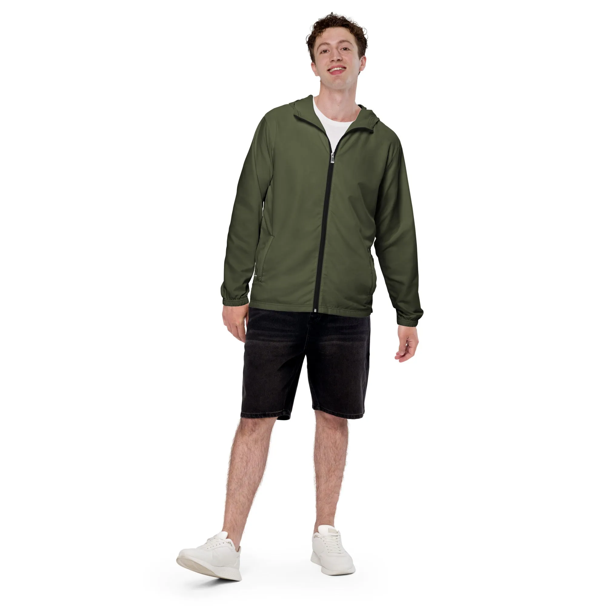 Solid Color Mens Windbreaker
