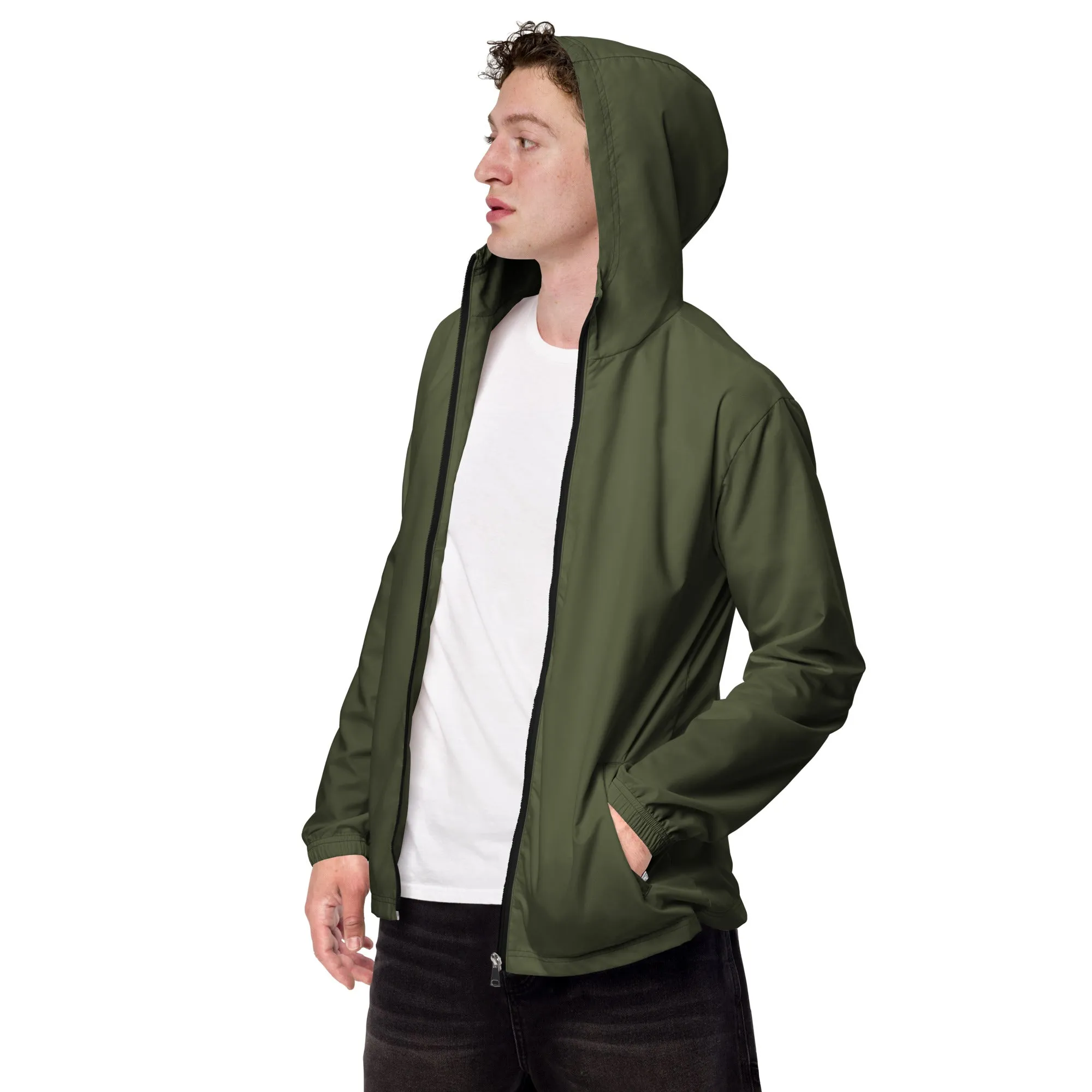 Solid Color Mens Windbreaker
