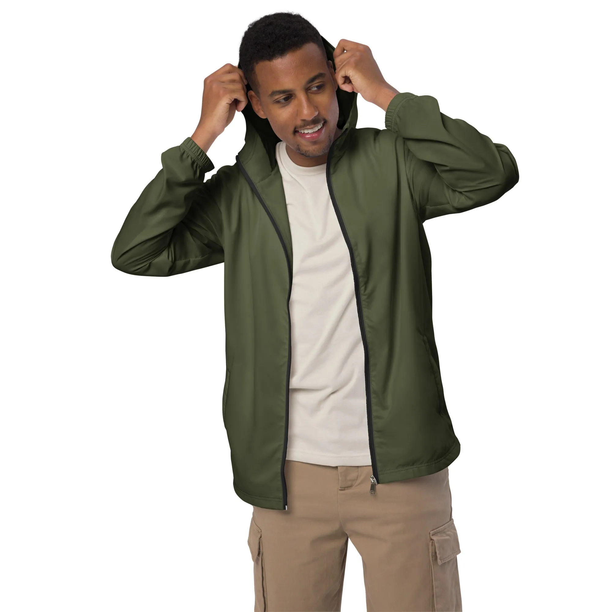 Solid Color Mens Windbreaker