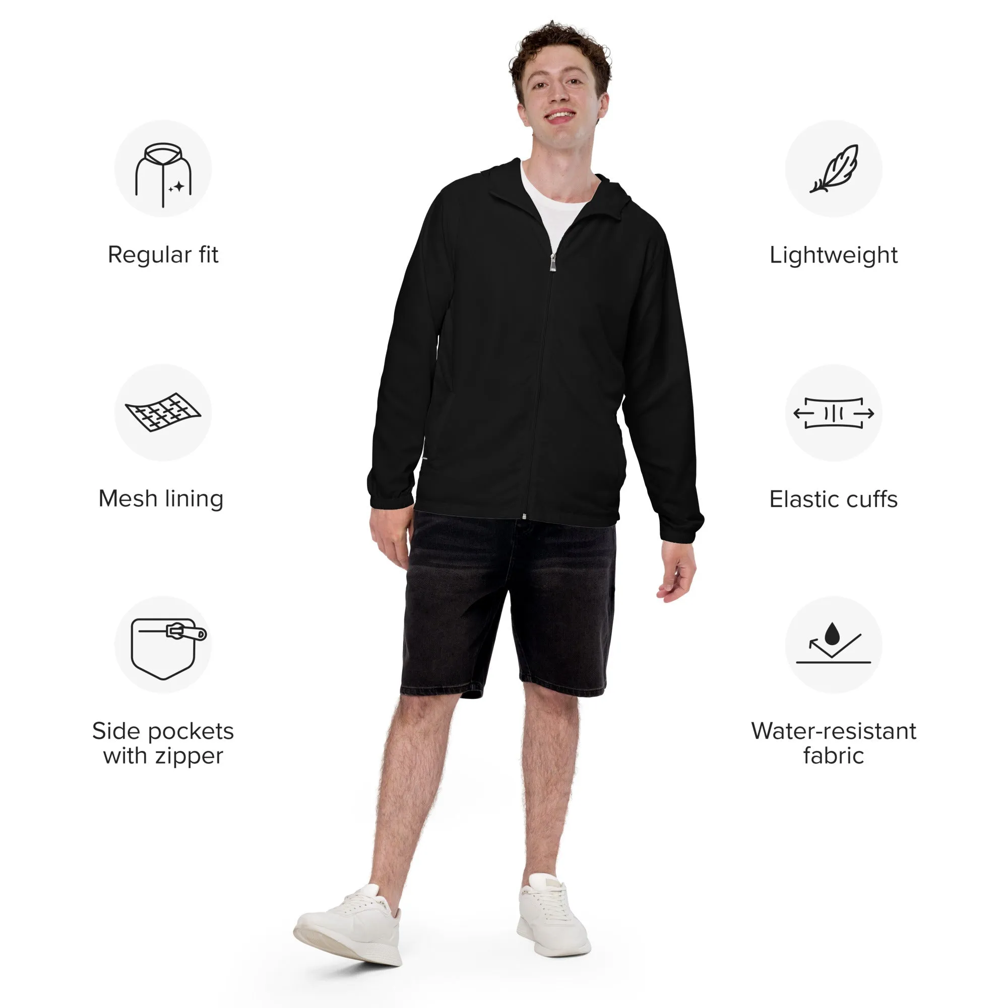Solid Color Mens Windbreaker